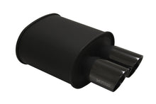 Load image into Gallery viewer, Universal Exhaust M-BC Muffler Dual Black Chrome Tips