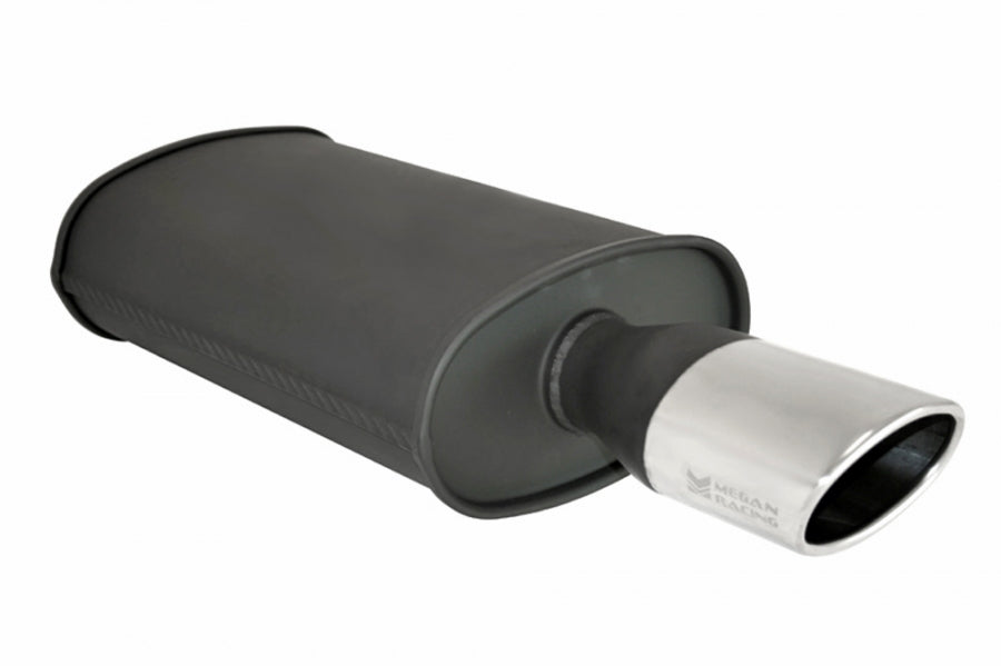 Universal Exhaust O-ST Muffler Black (Single Oval Tip)
