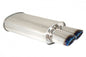 Universal Exhaust O-VA Muffler (Dual Oval Burnt Tips)