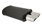 Universal Exhaust O-VA Muffler Black (Dual Oval Tips)