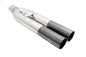 Universal Dual 3″ VIP Exhaust Tip “Blast Pipe” Style (weld-on) – Straight Cut – Black Chrome Tip
