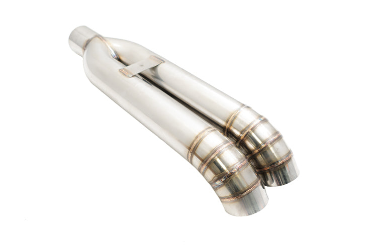 Universal Dual 3″ VIP Exhaust Tip “Blast Pipe” Style (weld-on) – Turn Down – Stainless Tips