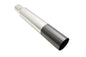 Universal 3″ to 4″ VIP Exhaust Tips “Blast Pipes” Style – Single – Straight – Black Chrome Tip