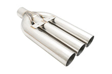 Load image into Gallery viewer, Universal Triple 3″ VIP Exhaust Tip “Blast Pipe” Style (weld-on) – Straight Cut – Stainless Tips