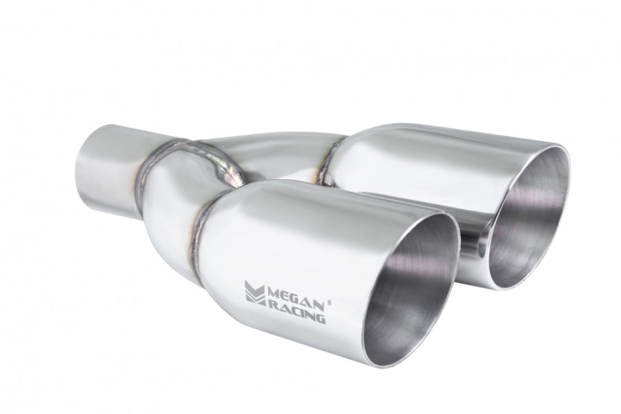 Universal Twin Stainless Steel Chrome 3.5-Inch Tips – Driver Side