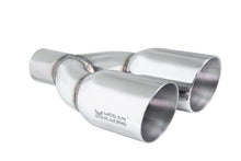 Load image into Gallery viewer, Universal Twin Stainless Steel Chrome 3.5-Inch Tips – Driver Side