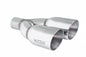 Universal Twin Stainless Steel Chrome 3.5-Inch Tips – Driver Side