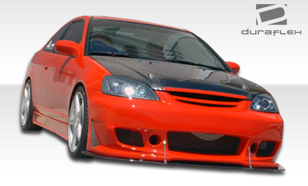 2001-2005 Honda Civic 2DR Duraflex B-2 Side Skirts Rocker Panels - 2 Piece