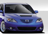 2004-2009 Mazda 3 hb Duraflex M-Speed Hood - 1 Piece