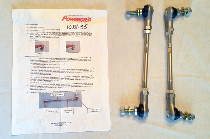 95-04 BMW 5 Series (E39) Powergrid Front Swaybar End Links