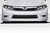 2012-2012 Honda Civic 4DR Duraflex Type M Front Lip Spoiler - 1 Piece