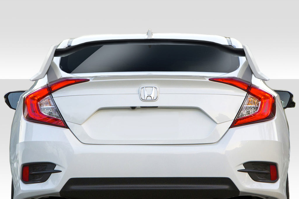 2016-2020 Honda Civic 4DR Duraflex Type R Look Rear Wing Spoiler - 3 Piece