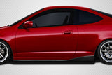 2002-2004 Acura RSX Carbon Creations C Speed Side Skirts Rocker Panel Add Ons Spat Extensions - 2 Piece