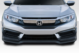 2016-2018 Honda Civic 2DR 4DR Duraflex Type M Front Lip Under Spoiler - 1 Piece