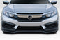 2016-2018 Honda Civic 2DR 4DR Duraflex Type M Front Lip Under Spoiler - 1 Piece