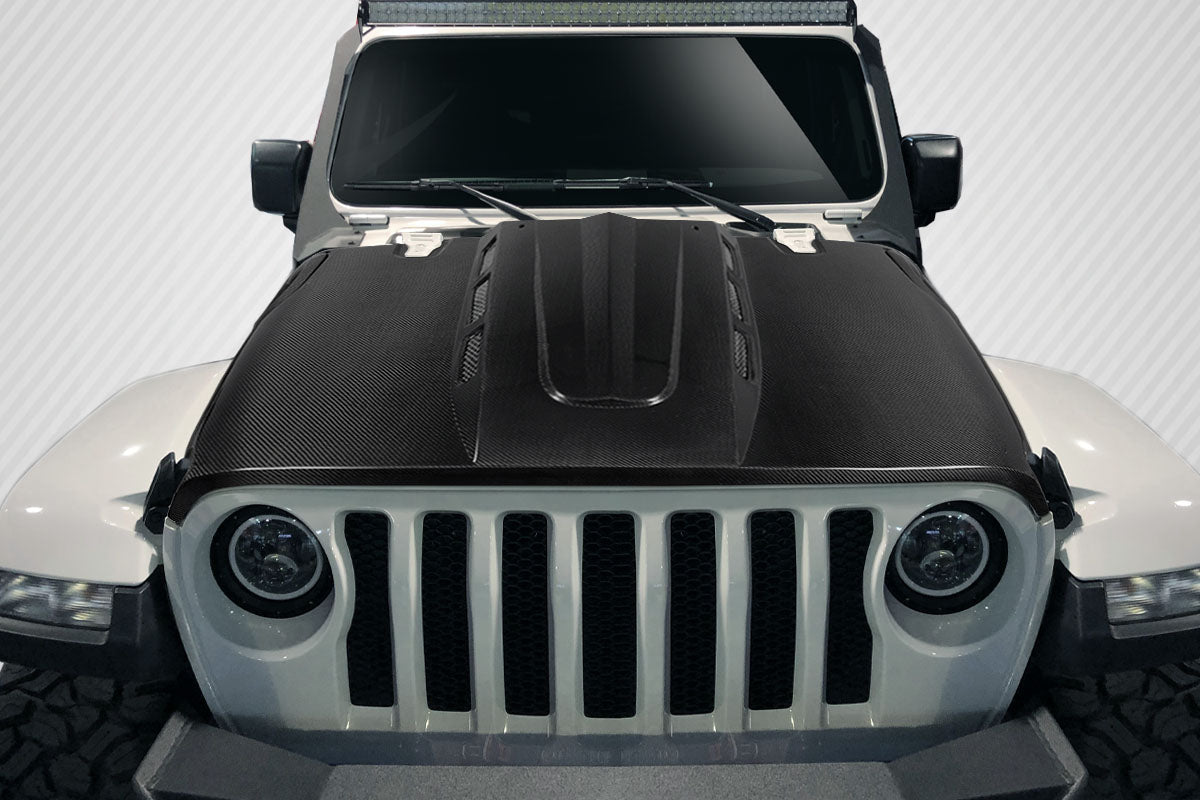 2019-2020 Jeep Wrangler JL Gladiator JT Carbon Creations Energy Hood - 1 Piece