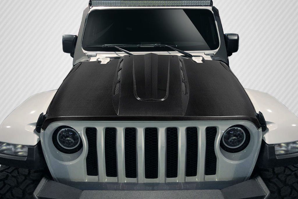 2019-2020 Jeep Wrangler JL Gladiator JT Carbon Creations Energy Hood - 1 Piece