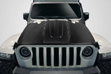 2019-2020 Jeep Wrangler JL Gladiator JT Carbon Creations Energy Hood - 1 Piece