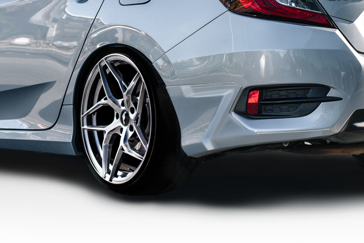 2016-2020 Honda Civic 4DR Duraflex HFP Look Rear Lip Add On - 2 Piece