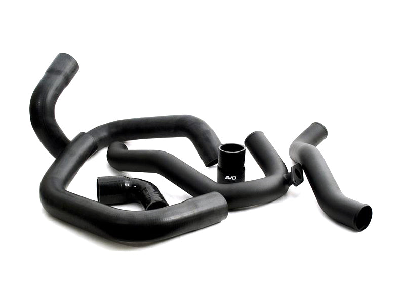 AVO Intercooler Front Mount Intercooler w/Black Piping - 08-14 Subaru WRX