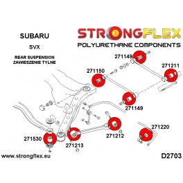 92-97 Subaru Alcyone SVX StrongFlex Rear suspension bushing kit