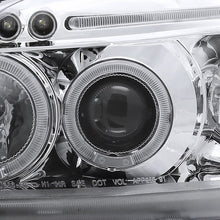 Load image into Gallery viewer, 1999-2000 Honda Civic Spec-D Tuning  Dual Halo LED Projector Headlights w/Eyebrows (Chrome Housing/Clear Lens)