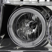 Load image into Gallery viewer, Spec-D Tuning  1992-1996 Ford F-150 F-250 F-350 Bronco Dual Halo Projector Headlights (Chrome Housing/Clear Lens)