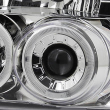 Load image into Gallery viewer, Spec-D Tuning  1992-1996 Ford F-150 F-250 F-350 Bronco Dual Halo Projector Headlights (Chrome Housing/Clear Lens)