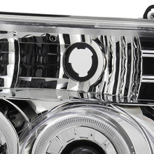 Load image into Gallery viewer, Spec-D Tuning  1992-1996 Ford F-150 F-250 F-350 Bronco Dual Halo Projector Headlights (Chrome Housing/Clear Lens)