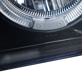 Spec-D Tuning 1992-1996 Ford F-150/F-250/F-350/Bronco Dual Halo Projector Headlights (Glossy Black Housing/Smoke Lens)