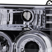 Load image into Gallery viewer, Spec-D Tuning 1992-1996 Ford F-150/F-250/F-350/Bronco Dual Halo Projector Headlights (Glossy Black Housing/Smoke Lens)