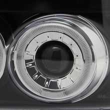Load image into Gallery viewer, Spec-D Tuning 1992-1996 Ford F-150 F-250 F-350 Bronco Dual Halo Projector Headlights (Matte Black Housing/Clear Lens)