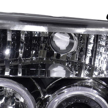 Load image into Gallery viewer, Spec-D Tuning 1992-1996 Ford F-150 F-250 F-350 Bronco Dual Halo Projector Headlights (Matte Black Housing/Clear Lens)