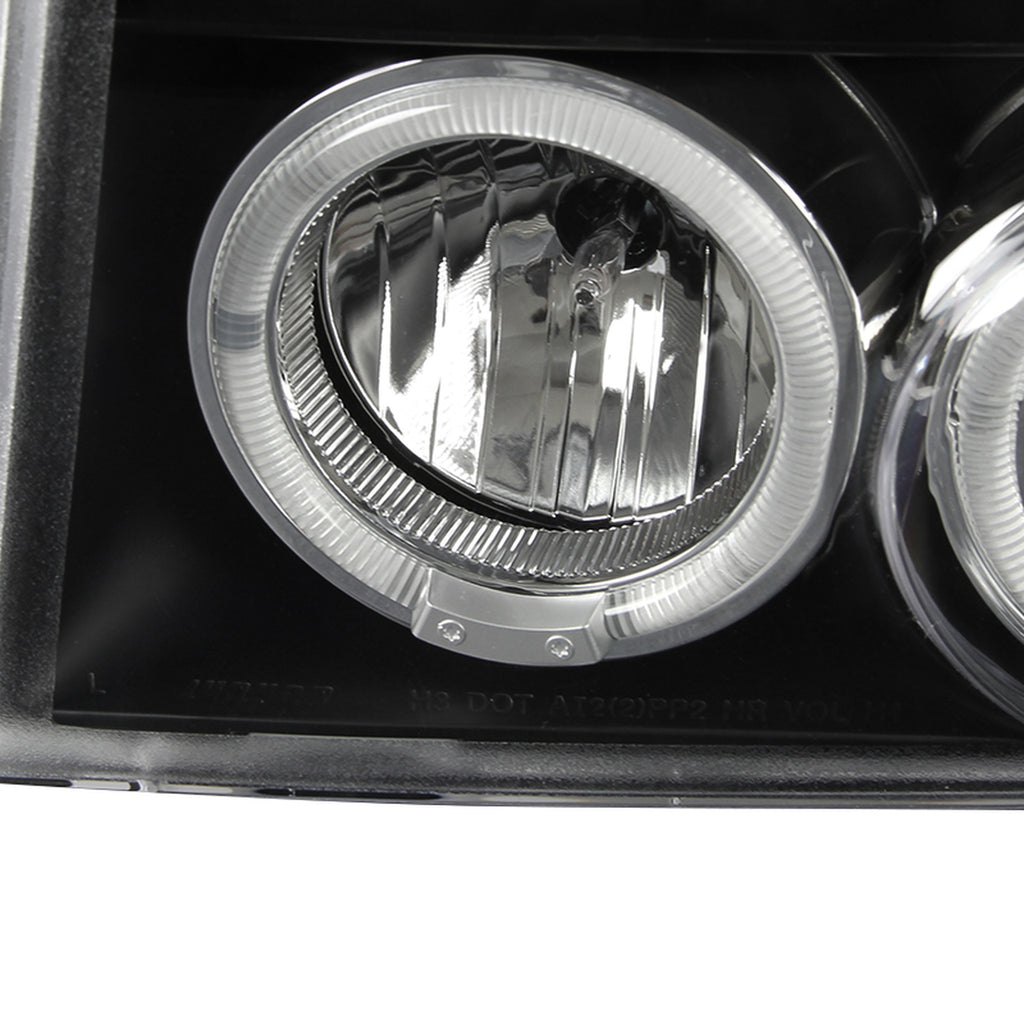 Spec-D Tuning 1992-1996 Ford F-150/F-250/F-350 Bronco Dual Halo Projector Headlights (Version 2)