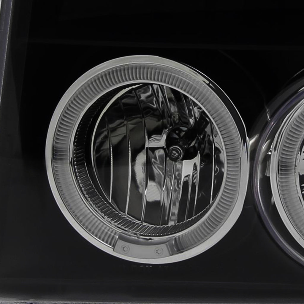 Spec-D Tuning 1992-1996 Ford F-150/F-250/F-350 Bronco Dual Halo Projector Headlights (Version 2)