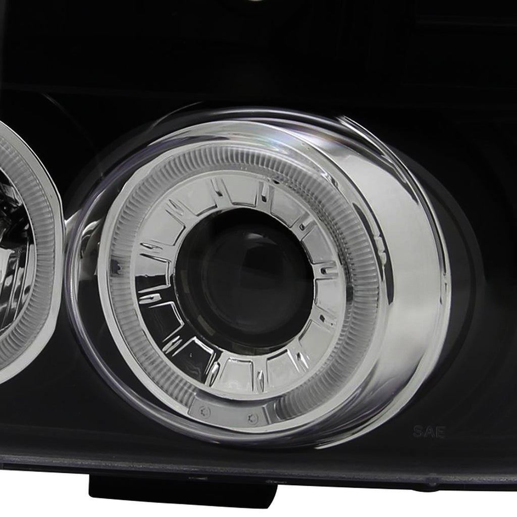 Spec-D Tuning 1992-1996 Ford F-150/F-250/F-350 Bronco Dual Halo Projector Headlights (Version 2)