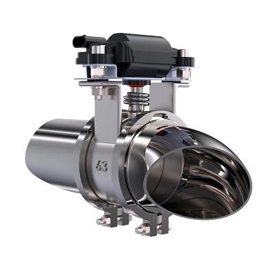 DPW ELECTRIC EXHAUST CUTOUT EVO 2.5 IN DOUBLE