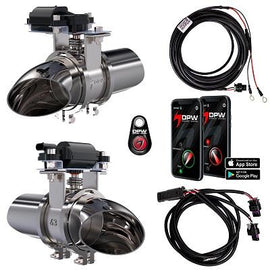 DPW ELECTRIC EXHAUST CUTOUT EVO 2.5 IN DOUBLE