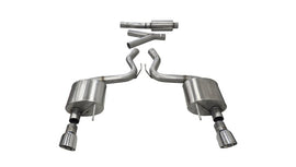 Corsa 15-16 Ford Mustang EcoBoost 2.3T Sport 3in Cat-Back Dual Rear Exit Polished Tips