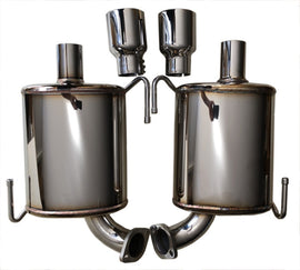 AVO Exhaust Stainless Steel Cat Back Exhaust w/4in Tips - 05-09 Legacy GT Sedan/Spec B