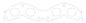 Cometic Toyota 3S-GTE/5SFE 89-97 .030 inch MLS Exhaust Gasket 1.690 inch X 1.415 inch Port