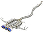 aFe Takeda 3in 304 SS Cat-Back Exhaust w/ Blue Flame Tips 2017+ Honda Civic Type R I4 2.0L (t)