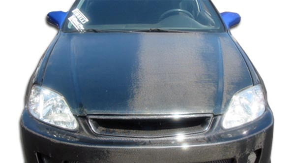 1999-2000 Honda Civic Carbon Creations OEM Look Hood - 1 Piece