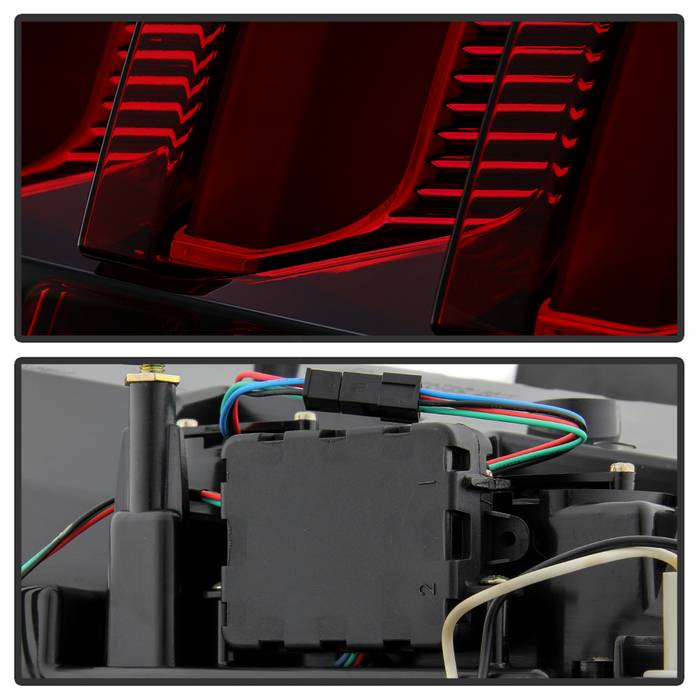 Spyder 05-09 Ford Mustang (Red Light Bar) LED Tail Lights - Smoke