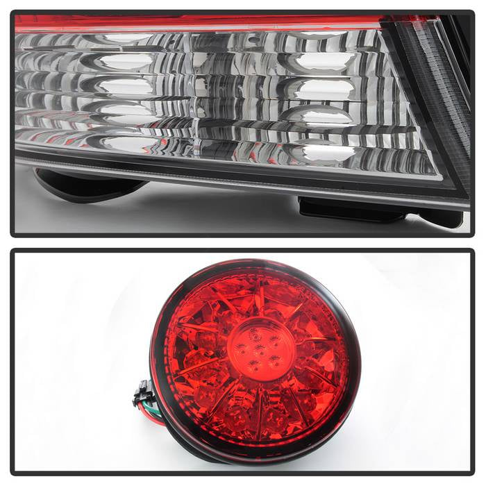 Spyder 01-03 Lexus IS300 LED Tail Lights - Red Clear
