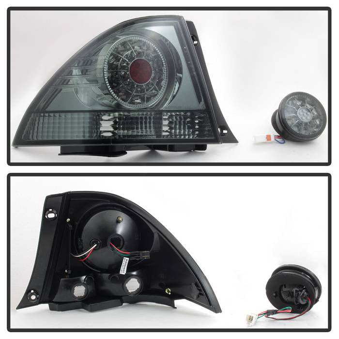 Spyder 01-03 Lexus IS300 LED Tail Lights w/Inner Trunk Lights - Smoke