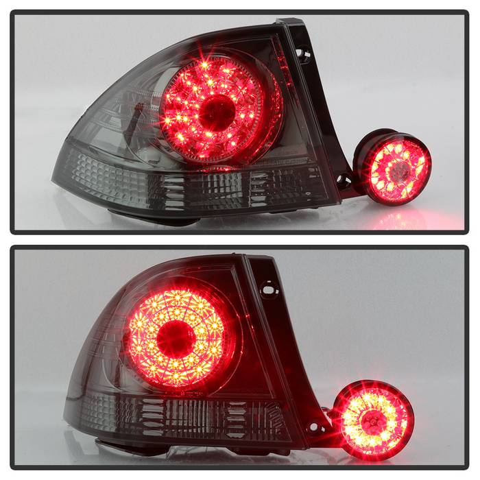 Spyder 01-03 Lexus IS300 LED Tail Lights w/Inner Trunk Lights - Smoke