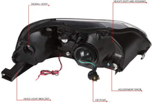 Load image into Gallery viewer, DNA Motoring 99-00 Honda Civic Black LED DRL Projector Headlights
