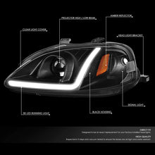 Load image into Gallery viewer, DNA Motoring 99-00 Honda Civic Black LED DRL Projector Headlights