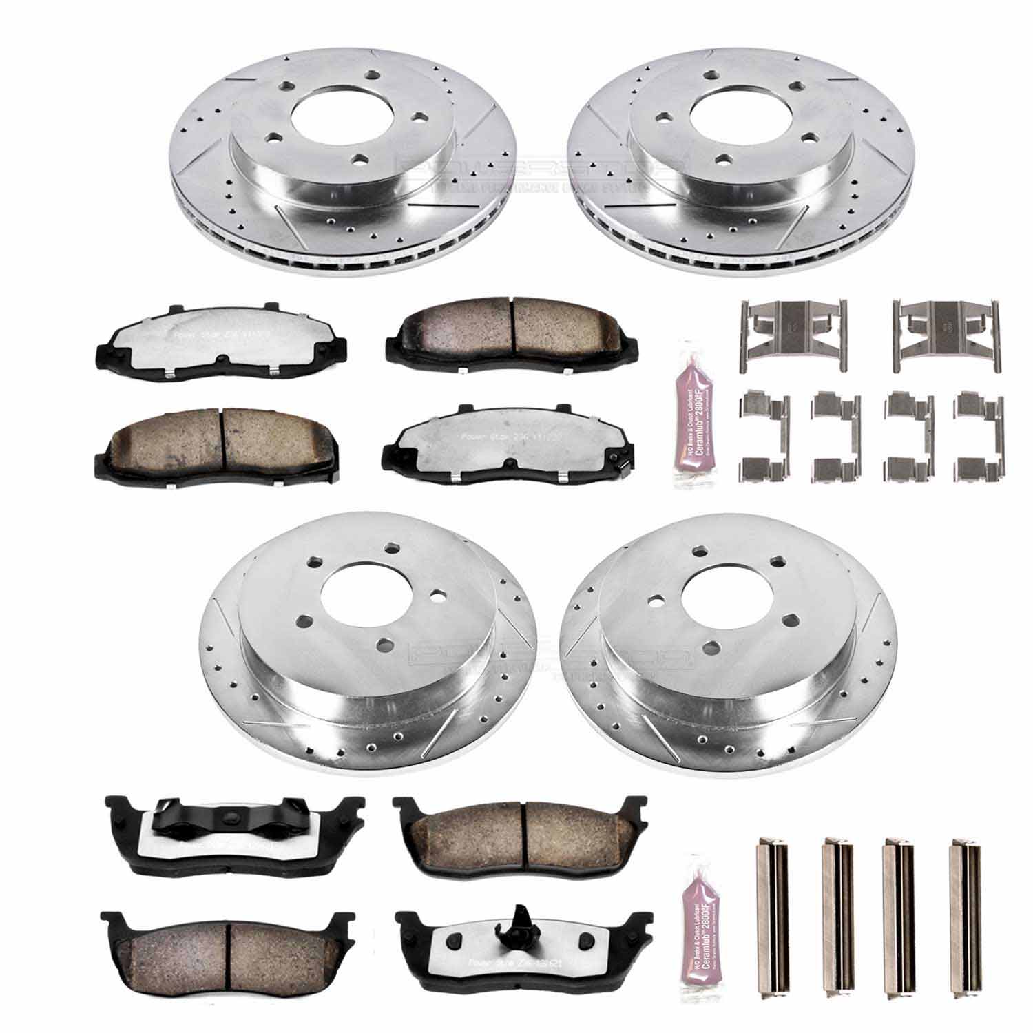 Powerstop  97-03 Ford F-150 Front & Rear Z36 TRUCK & TOW BRAKE UPGRADE KIT